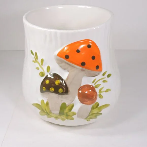 Vintage Sears Large 10.5" Merry Mushroom Cookie Jar - Laurentian Pottery - Picture 11 of 13